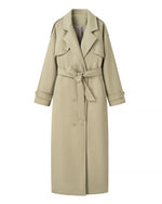 Norwegian Fjord Long woolen trench coat
