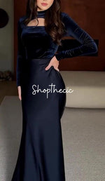 Aural Silhouette Fitted satin evening gown