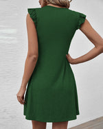 V-neck Loose Casual Sleeveless Tank Dress