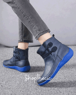 Retro Lace-Up Flat Ankle Boots - Classic Restock