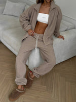 Mood Lift Polar fleece cardigan and trousers set