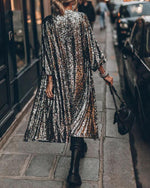 Party-Cardigan mit Pailletten und Dreiviertelärmeln