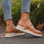Retro Wedge Espadrilles Mary Jane Shoes