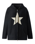 Sweatshirt mit Pentagramm-Patch