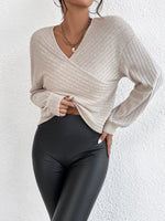 Pull croisé col V CozyKnit