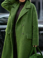 Eleganter mittellanger Mantel mit gekerbtem Kragen