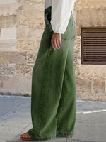 High-Waisted Buttoned Elongates Leg Line Cropped Jeans