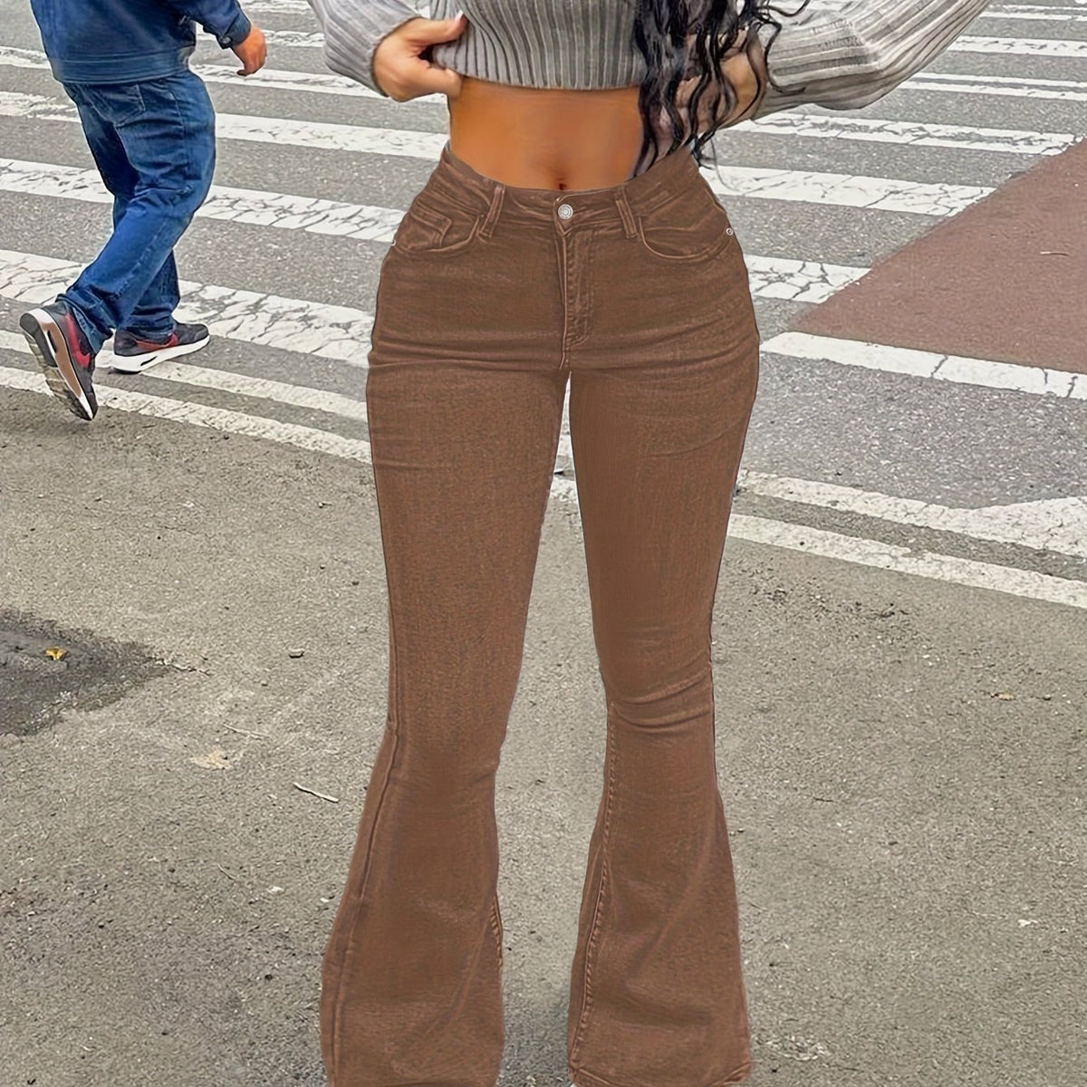 Retro Multi-Functional Y2K Urban High-Stretch Denim Trousers