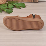 Bottines à plateforme et semelle souple confortables à enfiler avec fermeture éclair latérale