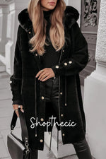 Narnia's Wardrobe Mink Fleece Extended Hooded Coat