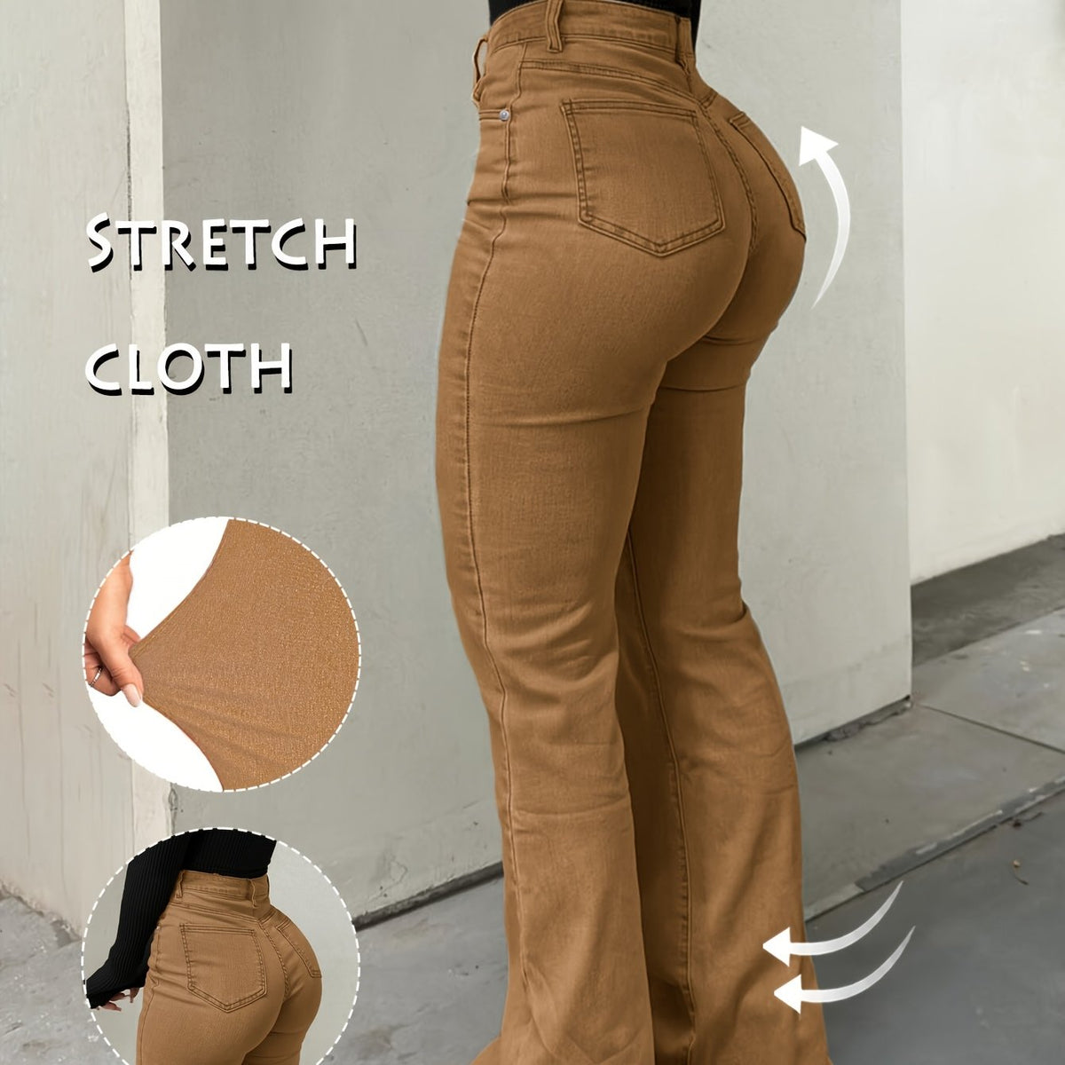 Retro Multi-Functional Y2K Urban High-Stretch Denim Trousers