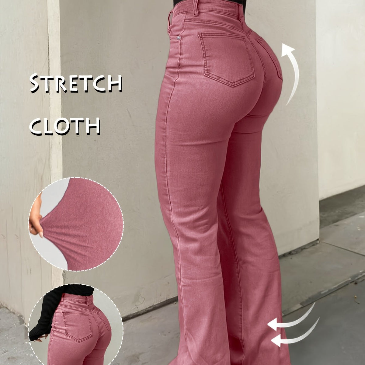 Retro Multi-Functional Y2K Urban High-Stretch Denim Trousers