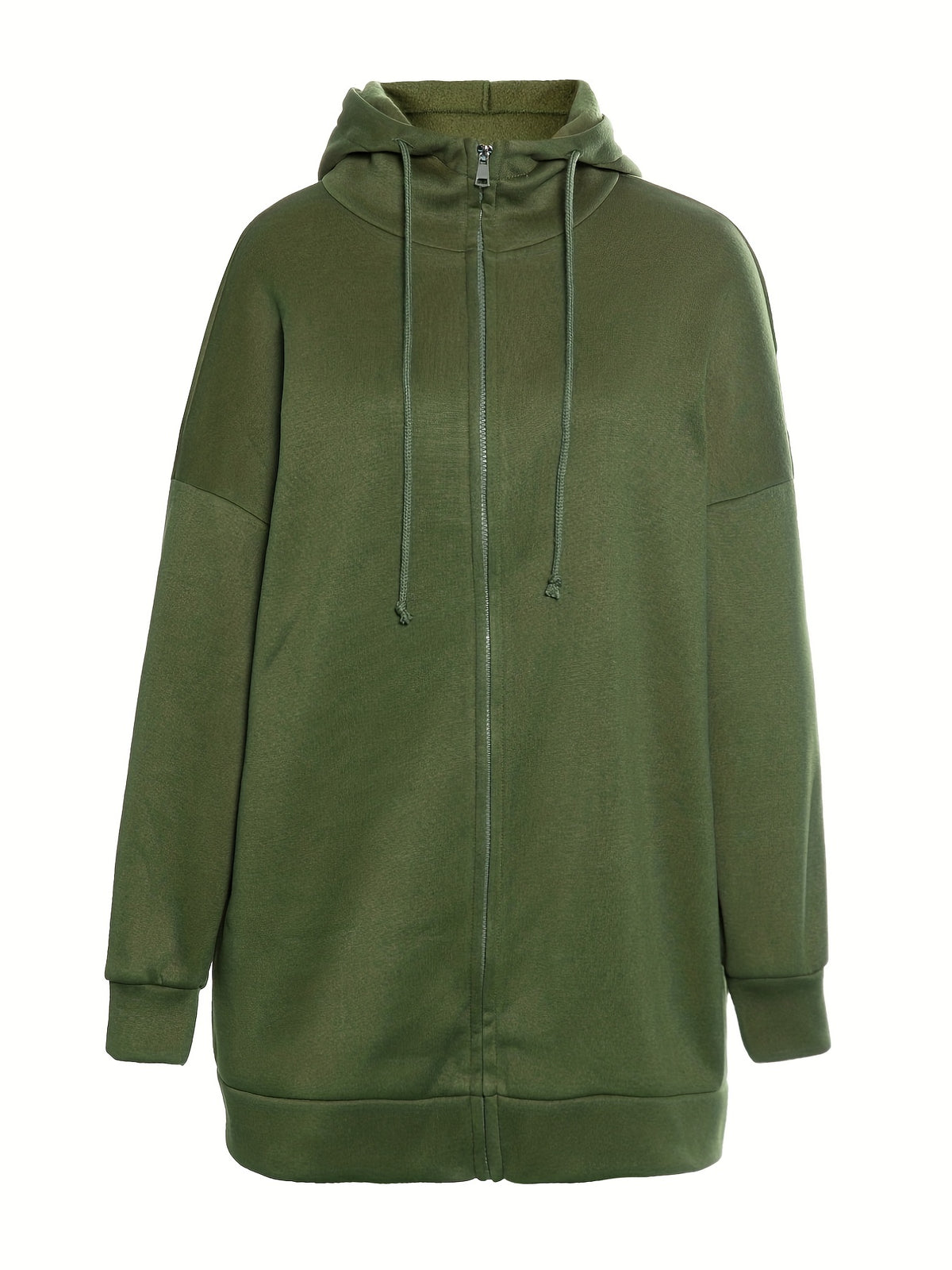 Solid Color Casual Sports Hooded Zipper Sweatshirs