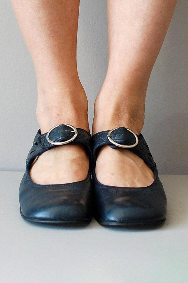 Mary Janes Summer Low Heel Vintage Shoes
