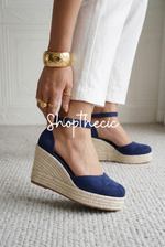 French Riviera Espadrille Wedge Sandals