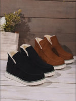 Bottines de neige classiques antidérapantes avec doublure en fourrure chaude