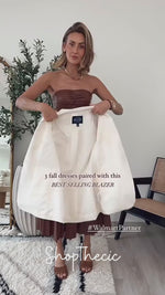 Wrap-around pleated midi leather dress