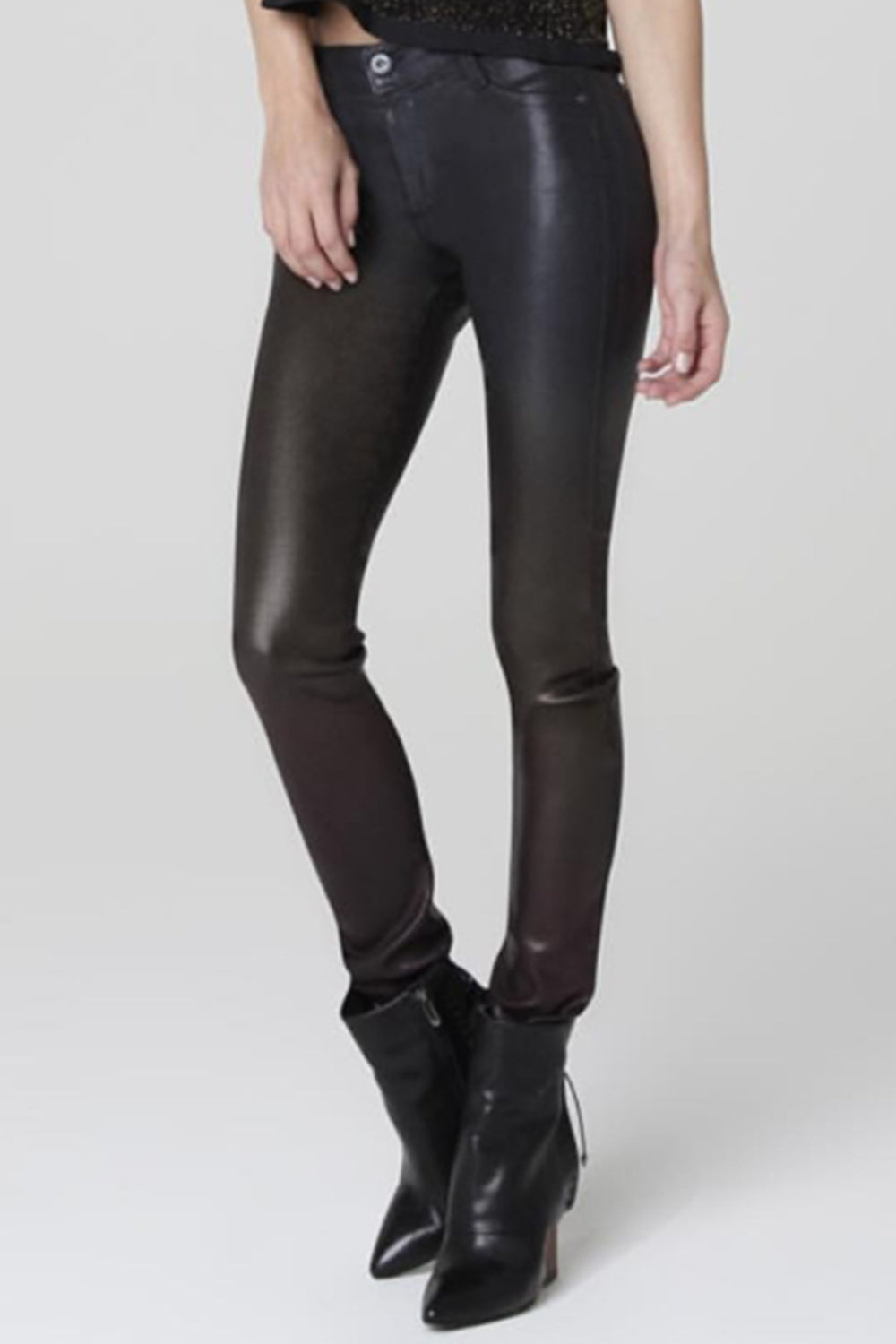 Motorrad-Straßenlederhose mit hoher Taille