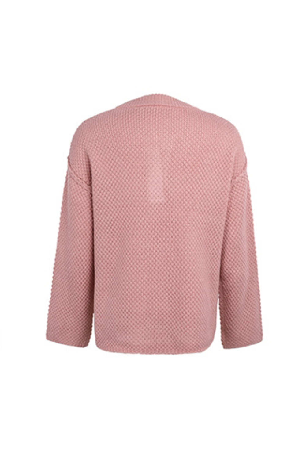 Round Neck Slit Pullover