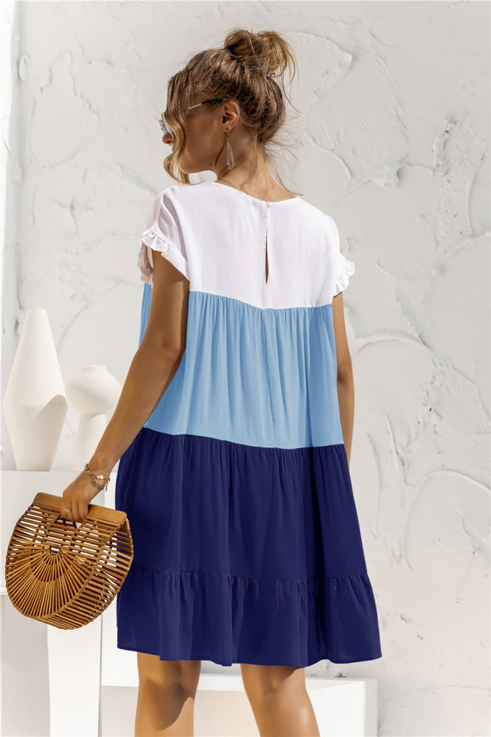 Contrast Loose Summer Dress