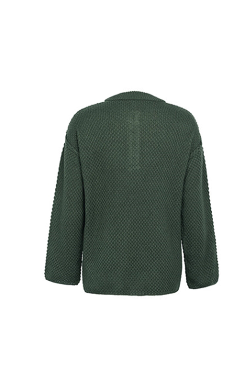 Round Neck Slit Pullover