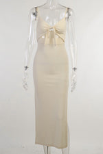 Strap Cut-out Halter Dress