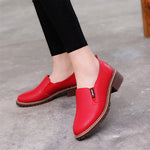 Round Toe Lace-Up Oxford Flats