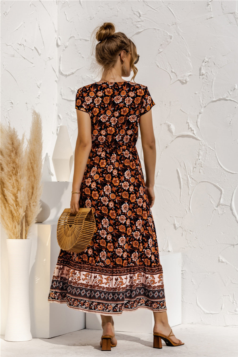 Floral Patchwork Long Dress