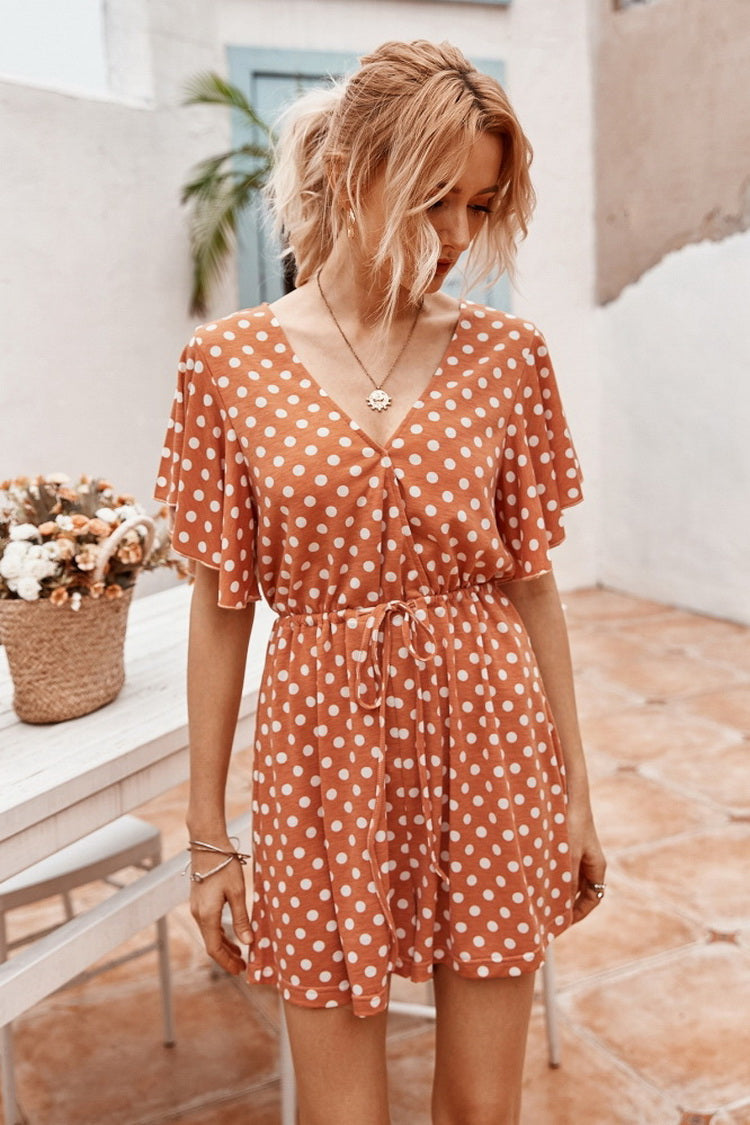 Dot Printed Romper