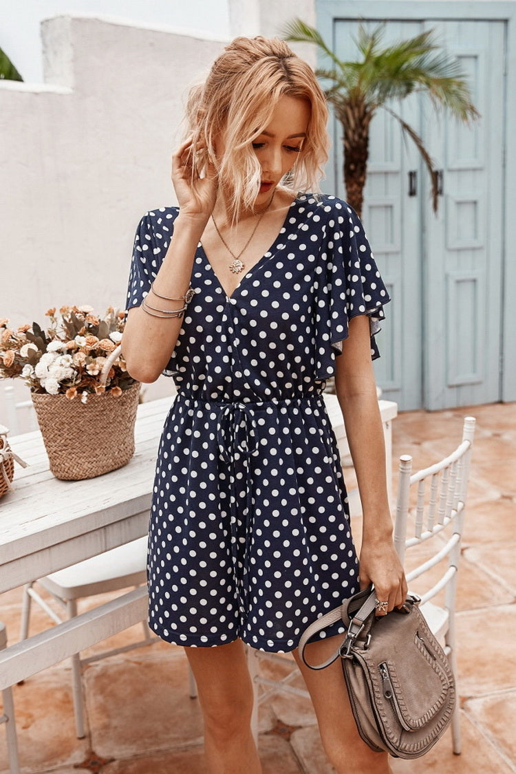 Dot Printed Romper