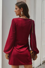 Casual dress with long sleeves