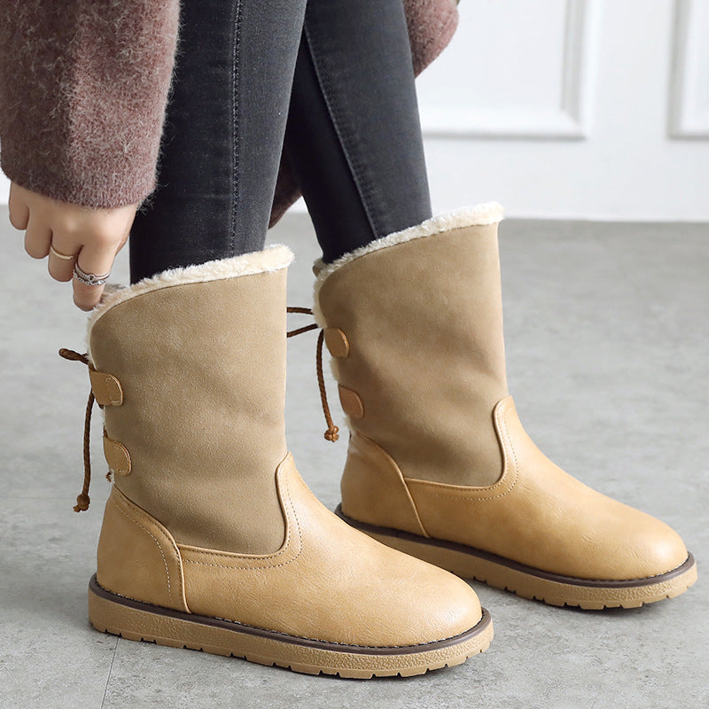 Botas Anke de nieve impermeables antideslizantes botines forrados de piel cálidos