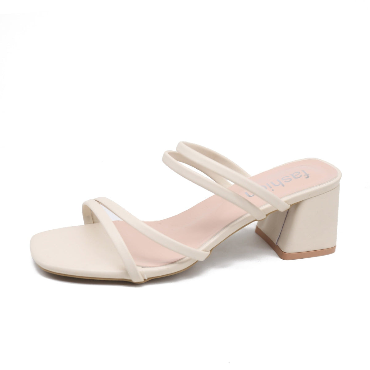 High Heels, quadratische Sandalen mit offener Zehenpartie