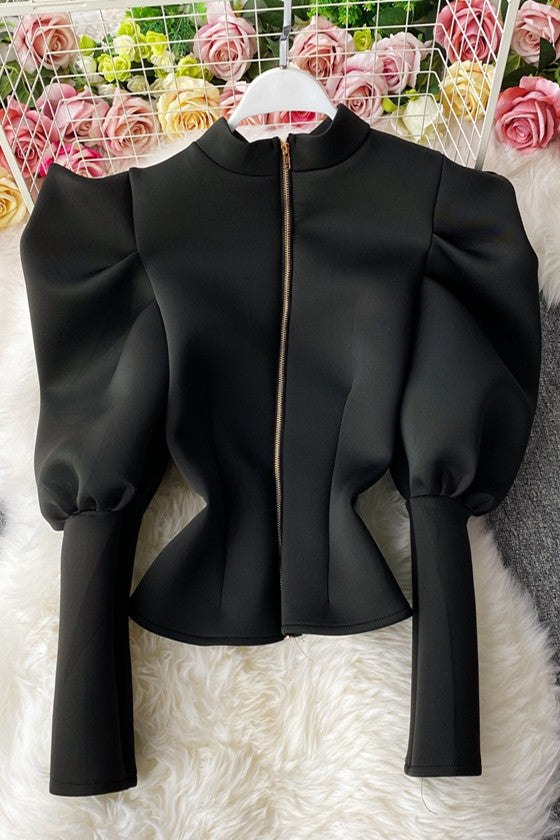 Chemise à manches bouffantes de tempérament