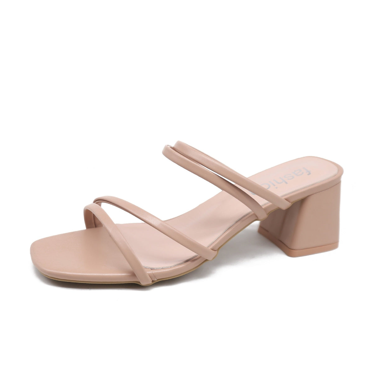 High Heels, quadratische Sandalen mit offener Zehenpartie