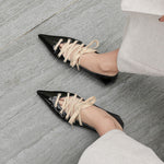 Escarpins gladiateur à lacets et bretelles croisées 