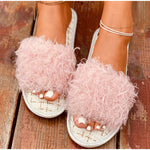 Pantoufles d'intérieur chaudes et courtes en peluche