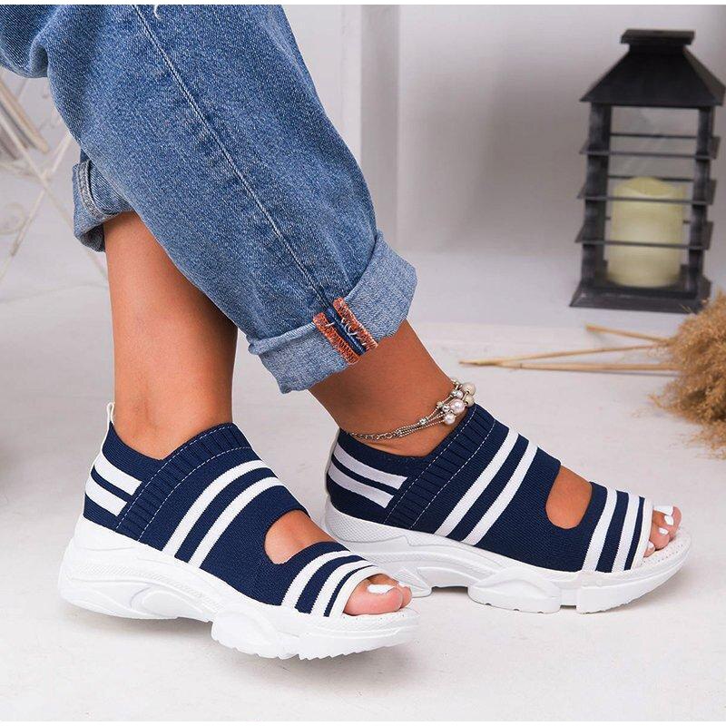 High Heels Plateau-Stricksneaker