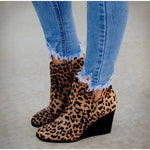 High Heels Wedges Ankle Boots