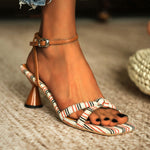 Roman Holiday Buckle Square Head Sandal