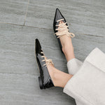 Escarpins gladiateur à lacets et bretelles croisées 