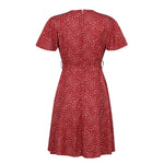 Robe bohème à lacets et volants