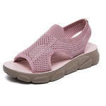 Sandalen mit weichem Boden und flachem Absatz