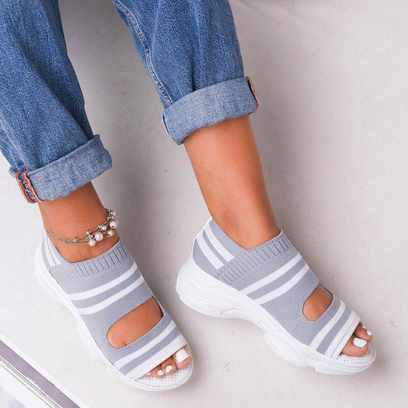 High Heels Plateau-Stricksneaker
