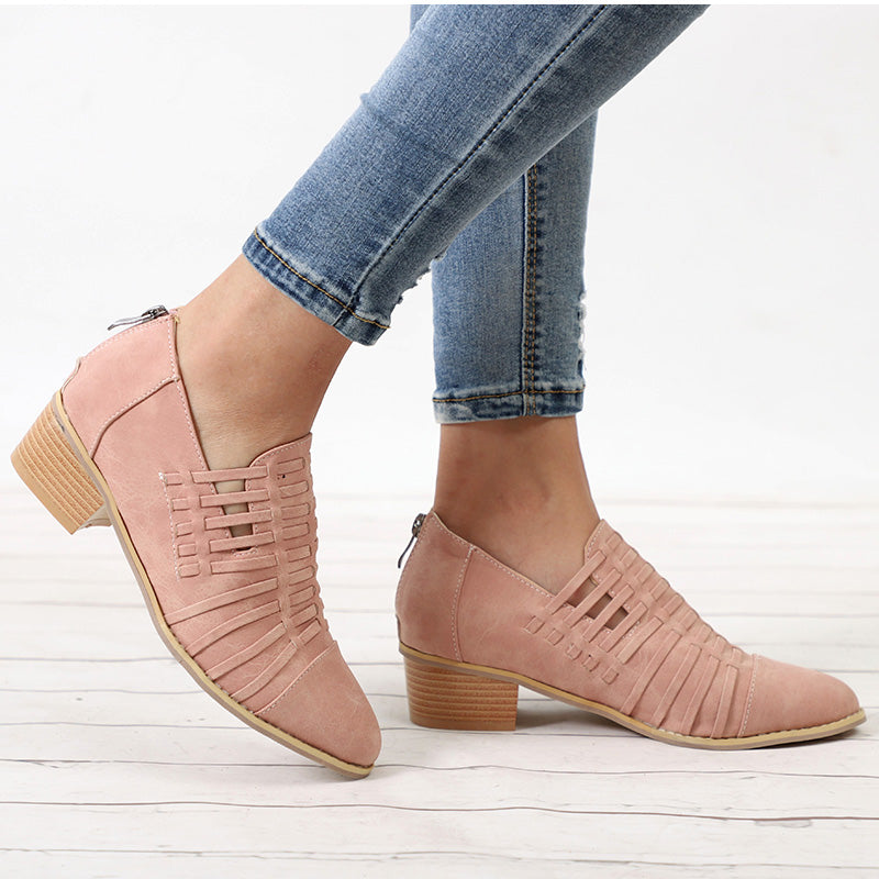 Bottines Chelsea à talons bas et épais