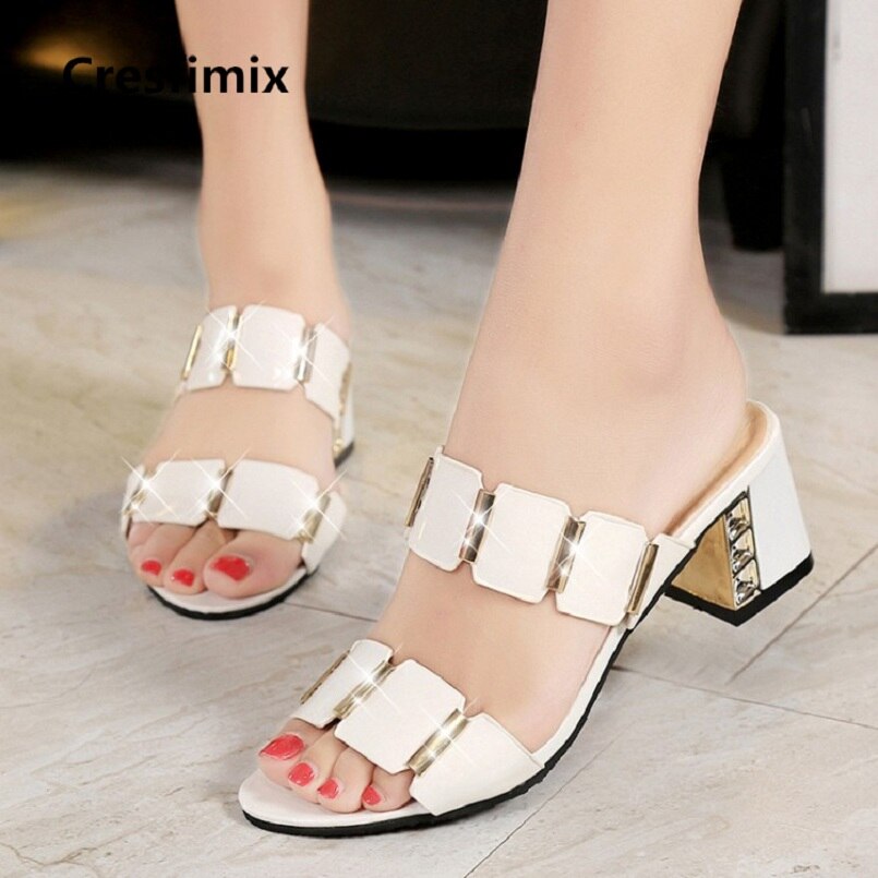 Sandalen aus PU-Leder mit hohem Absatz