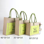 Bonjour sac fourre-tout en lin week-end