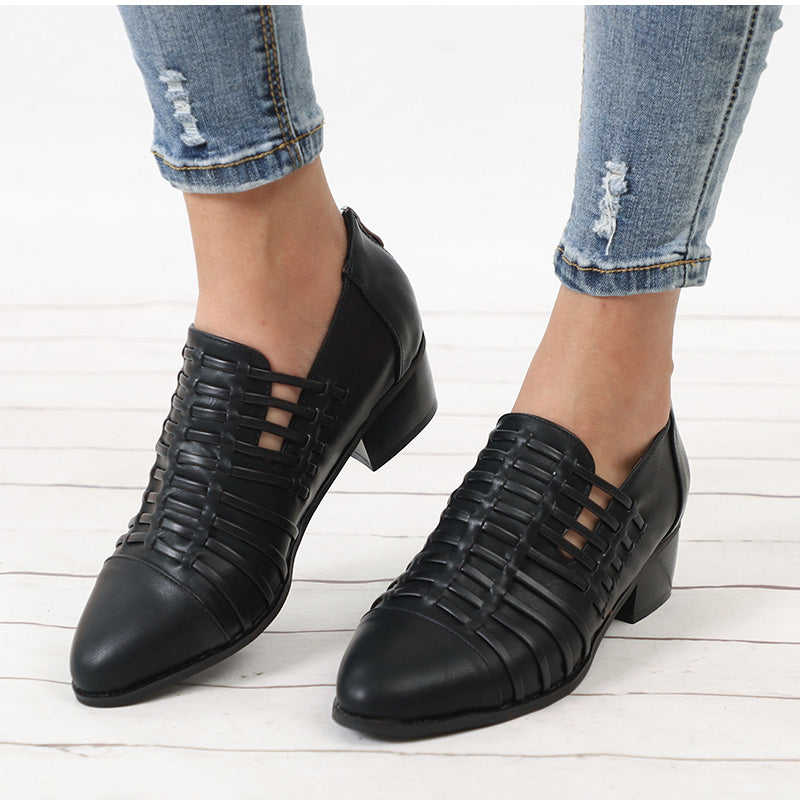 Bottines Chelsea à talons bas et épais