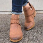 Retro-Nieten-Punk-Pumps-Stiefeletten 