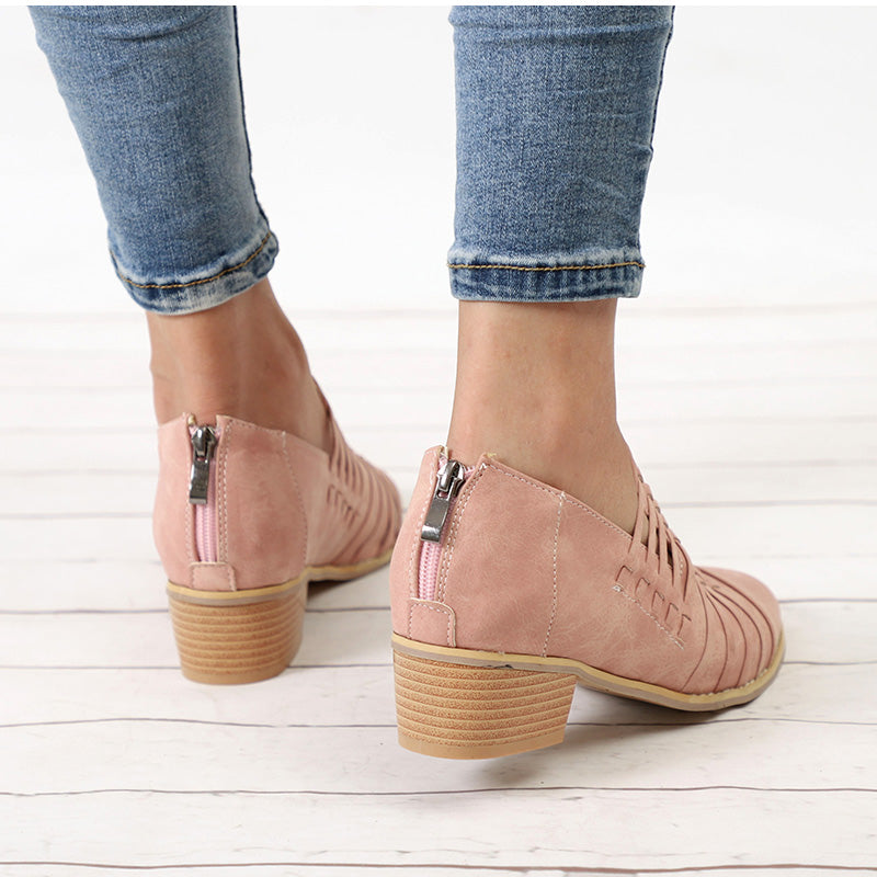 Bottines Chelsea à talons bas et épais